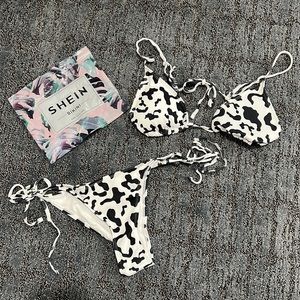 SHEIN Cow Print Bikini